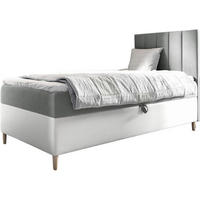 KINDERBETT MAYA 1 - Weiß/Grau, Holzwerkstoff (82/208cm) - Meblini