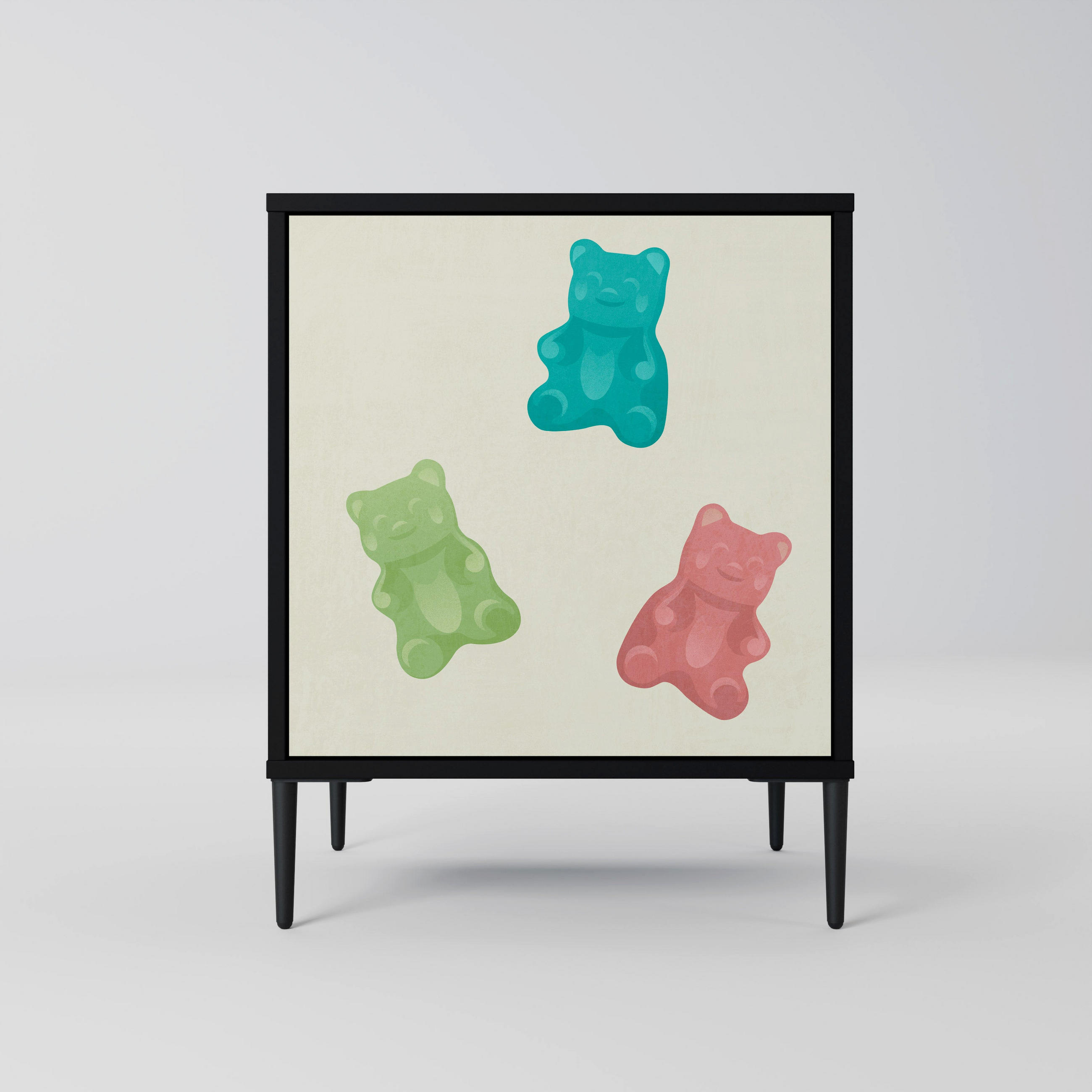 SpaceRebels Sideboard Schwarz 57.5x72.5x42 cm