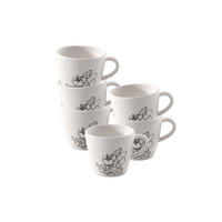 ESPRESSOTASSEN Manufacture Rock blanc - Mickey Mouse weiß 60 ml 6er Set - Weiß, Keramik (0.06L) - Villeroy & Boch