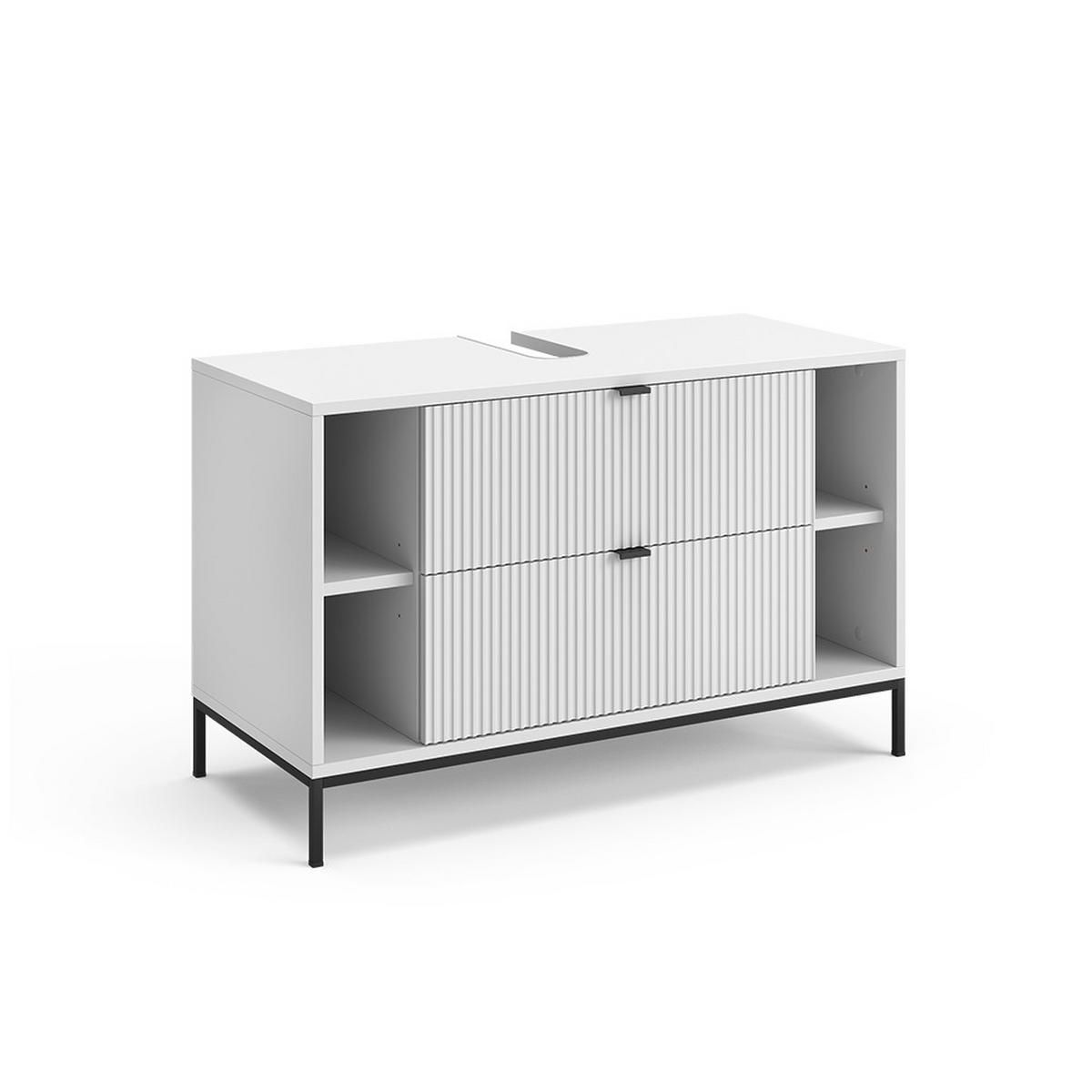 DOLNÍ SKŘÍŇKA POD DŘEZ Eliza Bílá - bílá, kompozitní dřevo (100/63/45.1cm) - Vicco