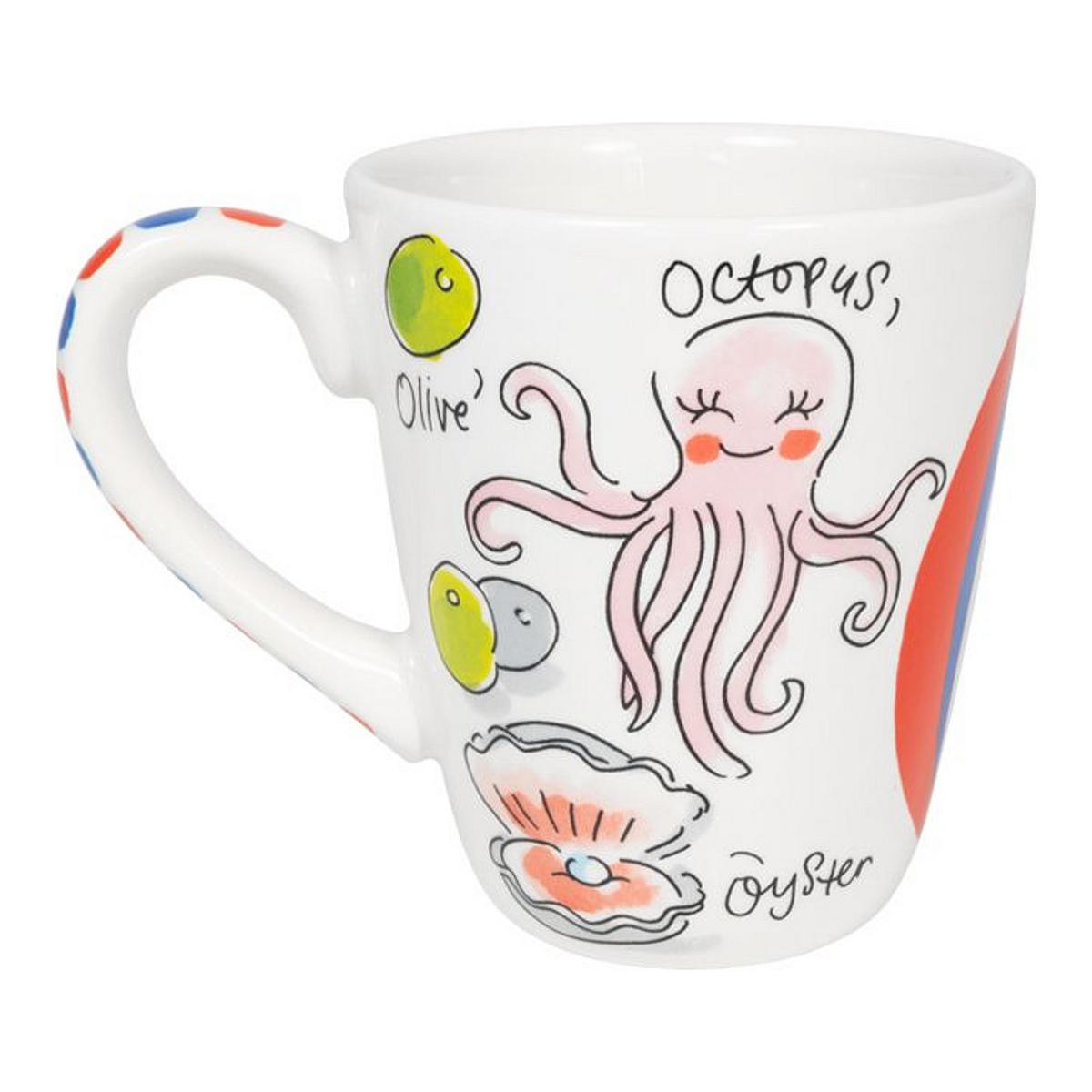 BECHER Liebesbrief O in Bunt - 350 ml - Multicolor, Keramik (0.35L) - Blond Amsterdam