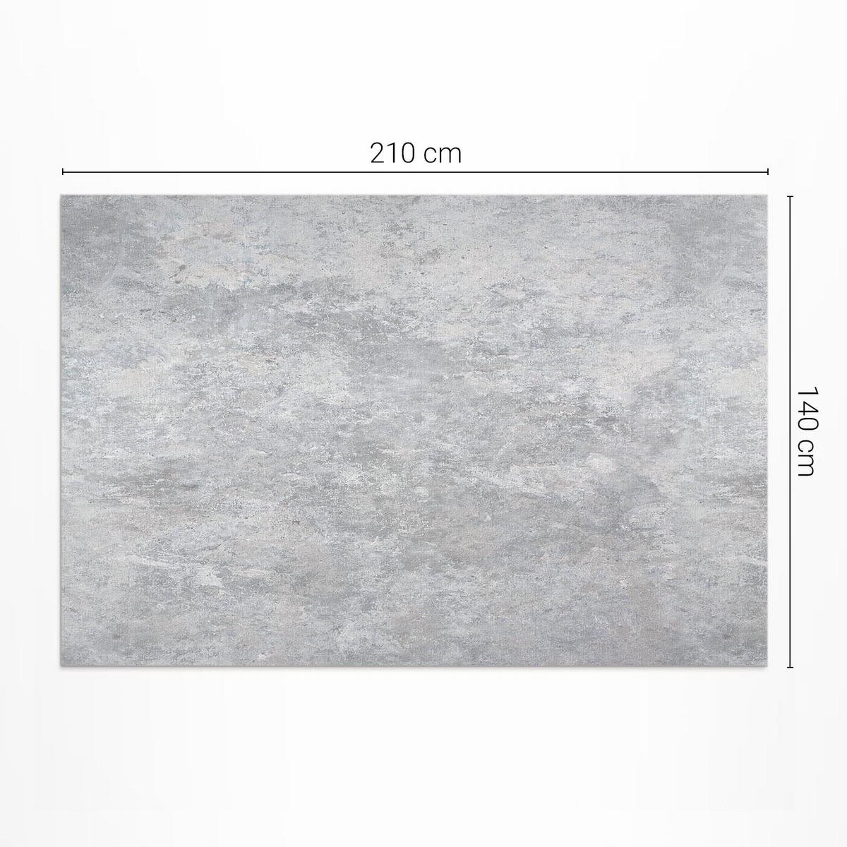 TEPPICH 140x210 cm Betonwand Steinstruktur - Graphitfarben, Kunststoff (140/210cm) - Wallfluent