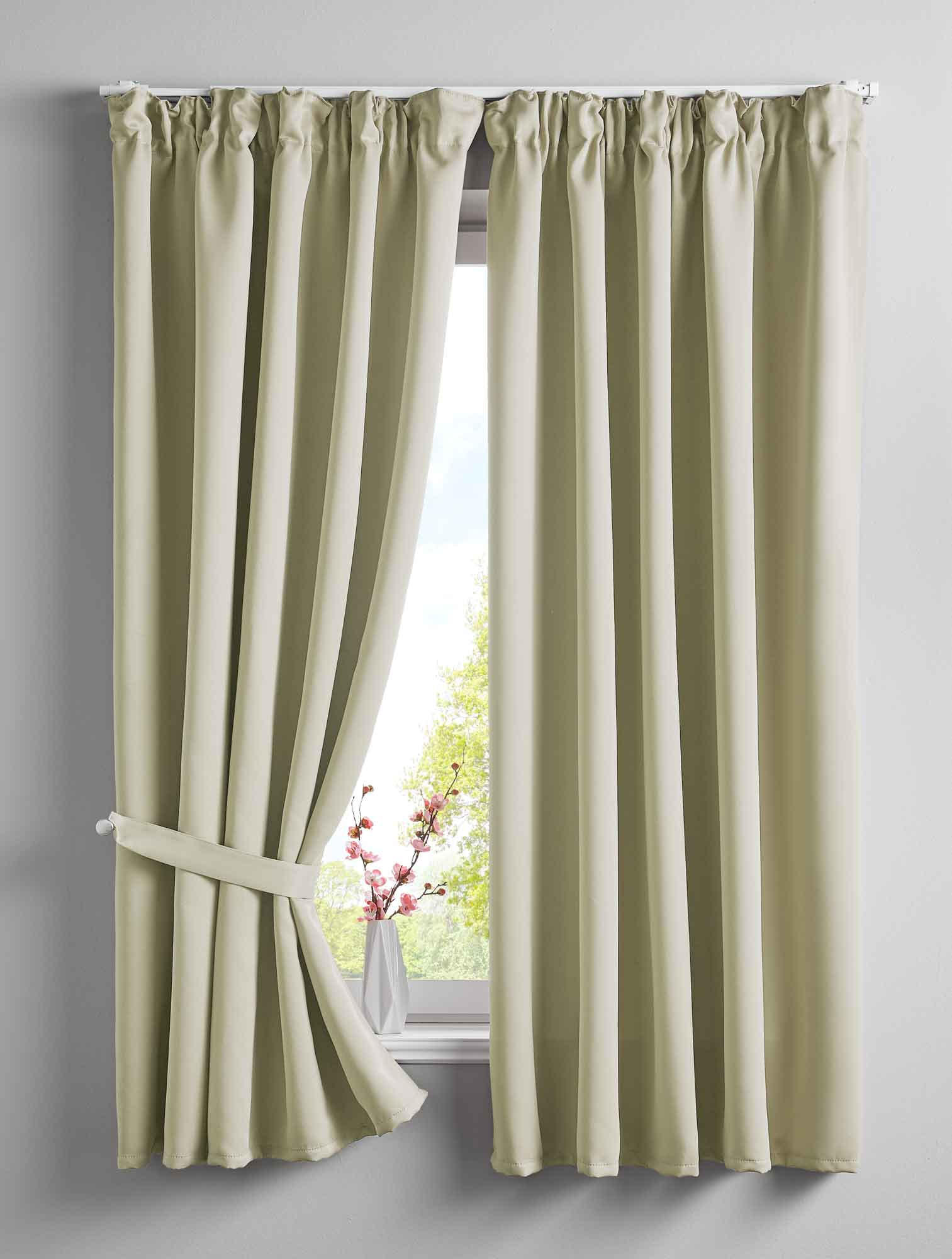 VORHANG 2ER SET NEWYORK HxB 160x140 cm Beige - Beige, Textil (140/160cm) - Gardinenbox