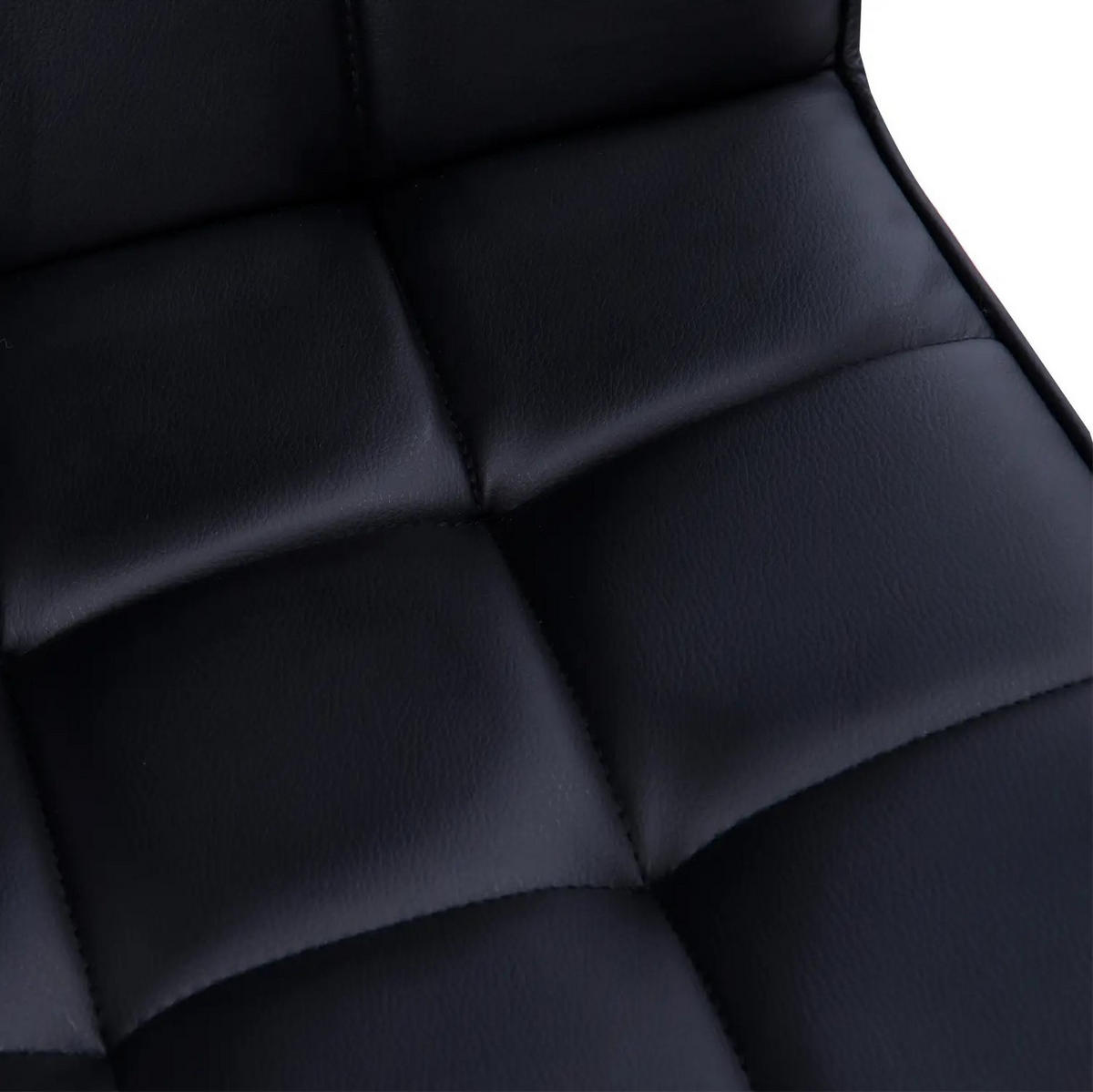 DREHSTUHL 46/61 cm Schwarz aus PVC höhenverstellbar - Schwarz, Kunststoff (54/99/52.5cm) - OKMYHOME