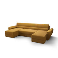 ECKSOFA REBIU2 Poso 01 mit Schlaffunktion - Currygelb, Textil (326/86/140cm) - Bedante