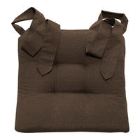 STUHLKISSEN Fino mit Schleifenband braun - Braun, Textil (46/42/7cm) - Magma Heimtexx