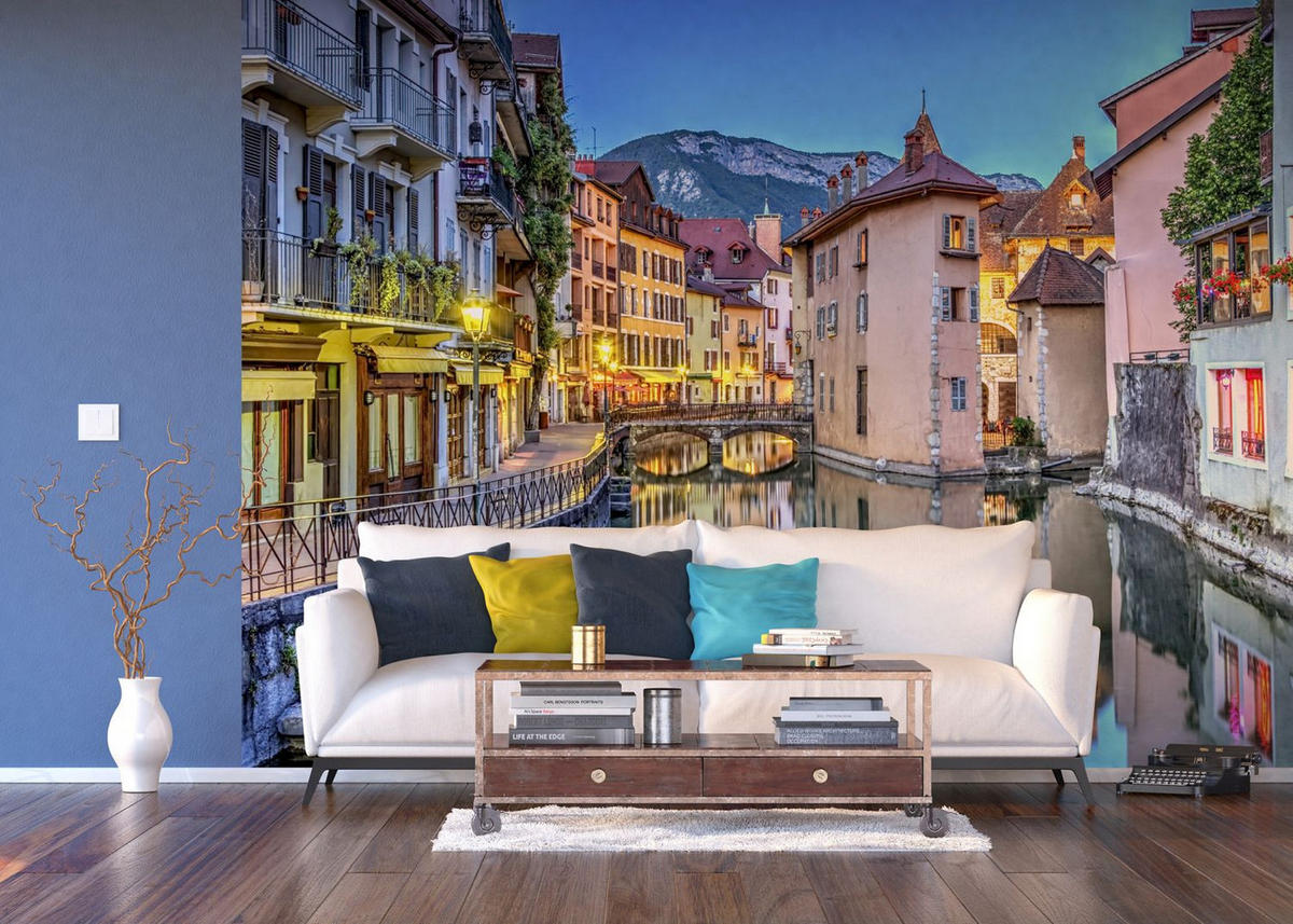 FOTOTAPETE Stadtblick 375 x 270 cm - Multicolor, Papier (375/270cm) - Sanders & Sanders