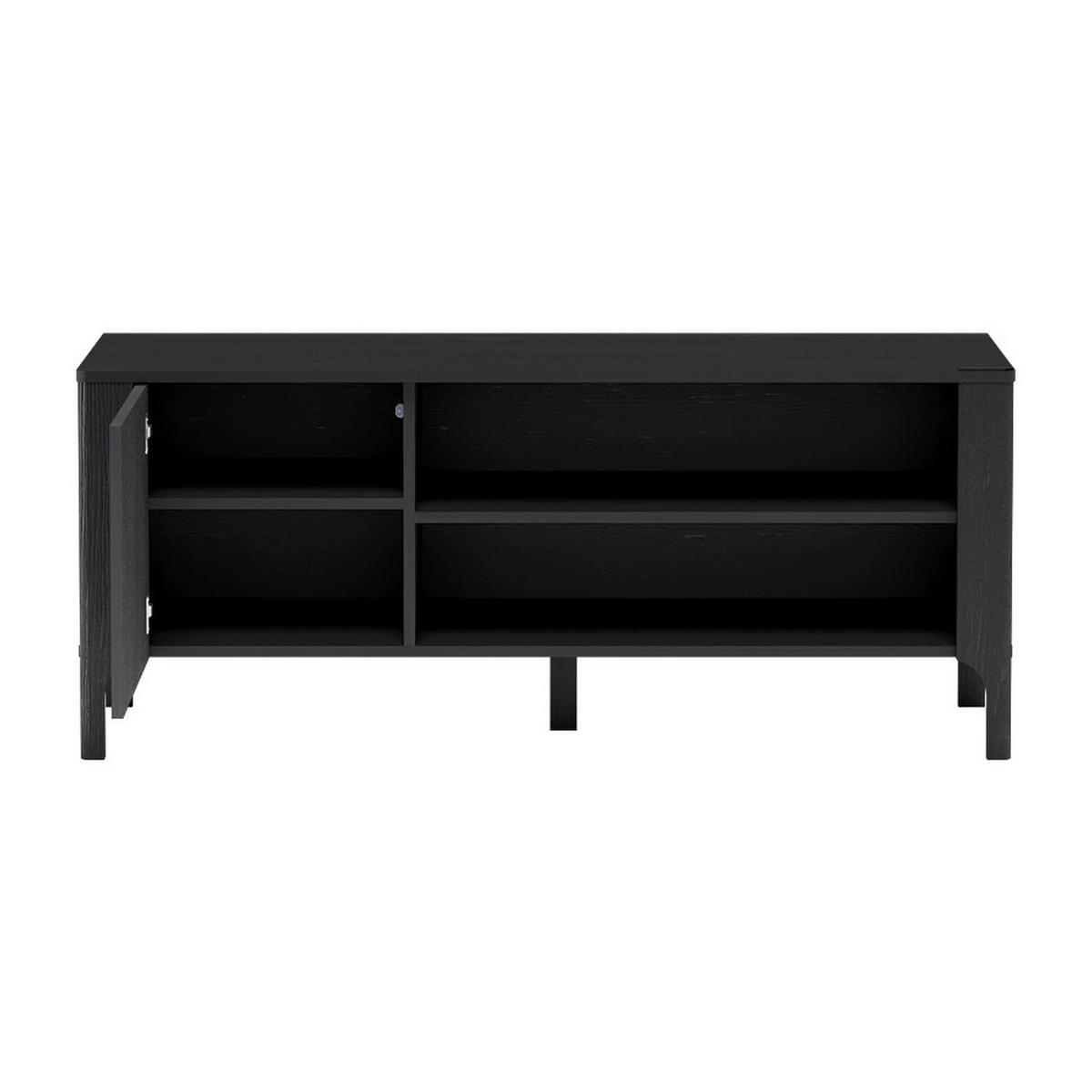 TV-LOWBOARD Malumi MM-6 135 x 57 x 40,5 cm Schwarz Paintflow - Schwarz, Holzwerkstoff/Metall (135/57/40.5cm) - Koseto