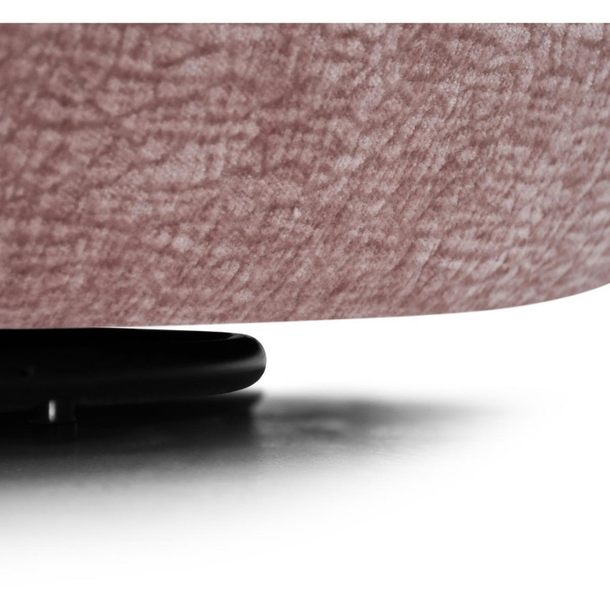 SESSEL Nano, Drehsessel mit runder Form, Rosa - Rosa, Textil (95/75/95cm) - Beautysofa