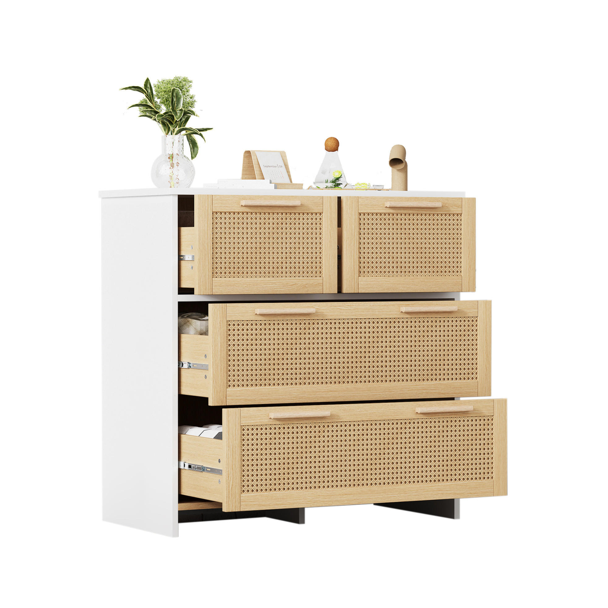Modenvie Kommode Weiß 80x38x80 cm