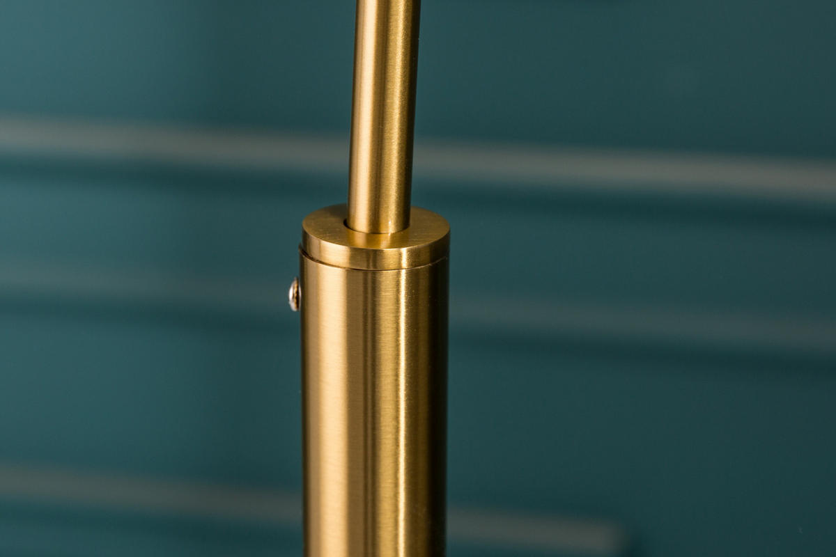 STEHLEUCHTE LOUNGE DEAL Metall Gold 205 cm - Goldfarben, Metall (40/100/205cm) - riess-ambiente