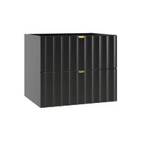 WASCHTISCHUNTERSCHRANK 60cm Lexa Schwarz - Schwarz, Holzwerkstoff (60/50/45.8cm) - Petits-meubles