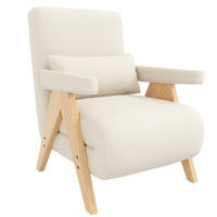 POLSTERSESSEL 87/64/60 cm mit Schlaffunktion und 6-fach verstellbarer Rückenlehne - Beige, Textil (87/64/60cm) - BEAOK