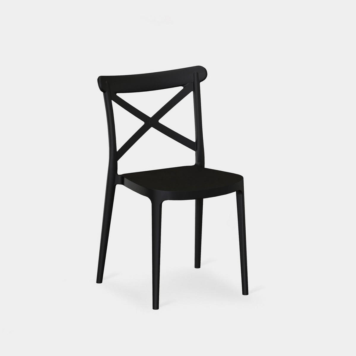 STUHL FÜR DRAUSSEN Birk Grau 48 cm x 81 cm - Grau, Kunststoff (48/81/53cm) - Klast Home