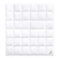 WINTERBETTDECKE QUEEN Entendaunen warm - Weiß, Naturmaterialien/Textil (200/220cm) - Daunenkönig