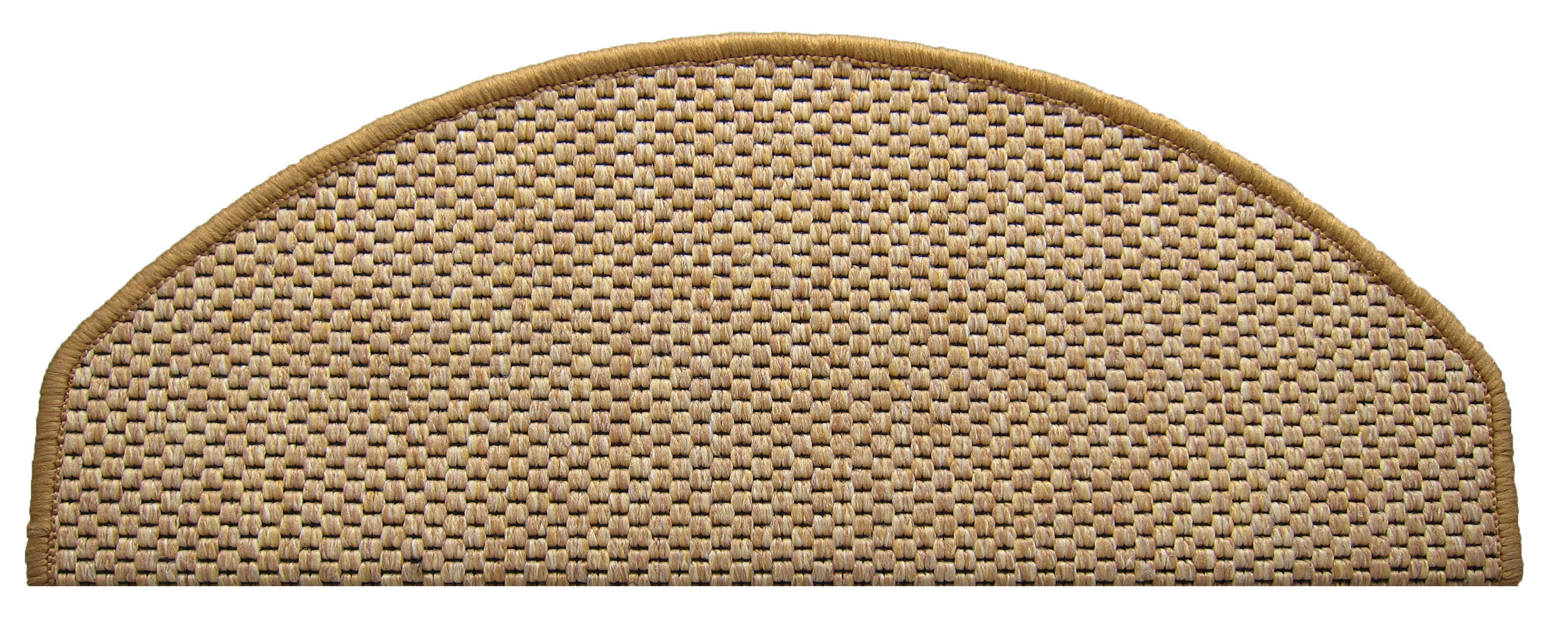 STUFENMATTE Set. 15 Stück "Florenz" Sisal Optik Flachgewebe Senf 24 x 65 cm - Currygelb/Gelb, Textil (24/65/4cm) - oKu-Tex