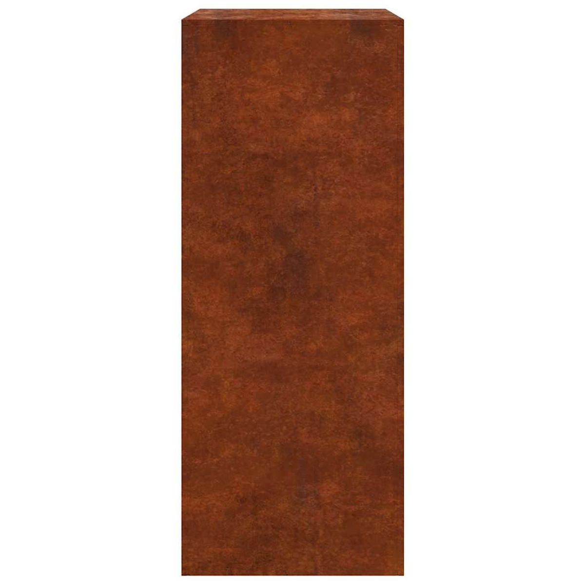 BRENNHOLZREGAL 60/40/100 Cm Wetterfester Stahl - Rotbraun, Metall (40/100/60cm) - vidaXL