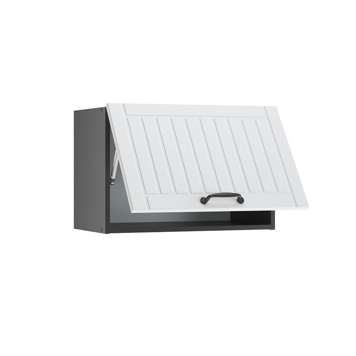 HÄNGESCHRANK Fame-Line Weiß Landhaus 60 cm Flach - Anthrazit/Creme, Holzwerkstoff (60/40/34.1cm) - Vicco