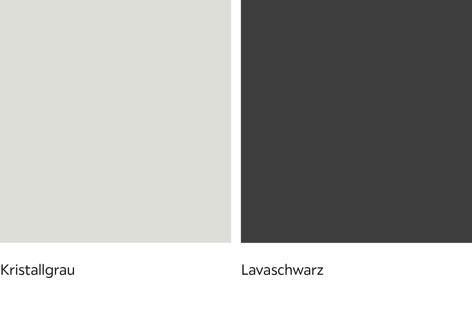 Kristallgrau und Lavaschwarz Korpus