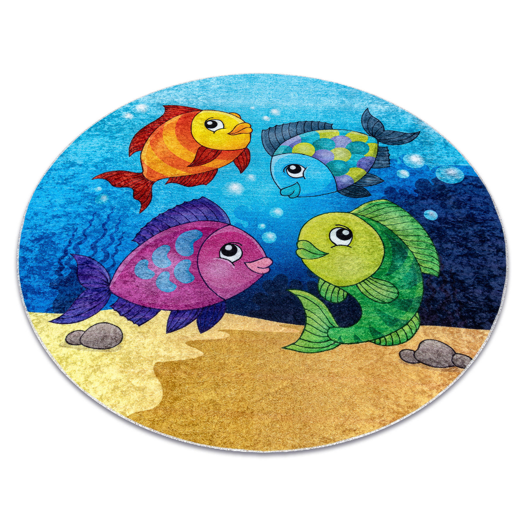 TEPPICH Junior 80 cm - Blau, Textil (80/80cm) - rugsX