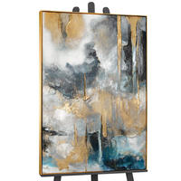 GEMÄLDE Goldene Konsonanzen Schattenfugenrahmen Gold 120x80 cm - Goldfarben, Holz (120/80cm) - YS-art gallery