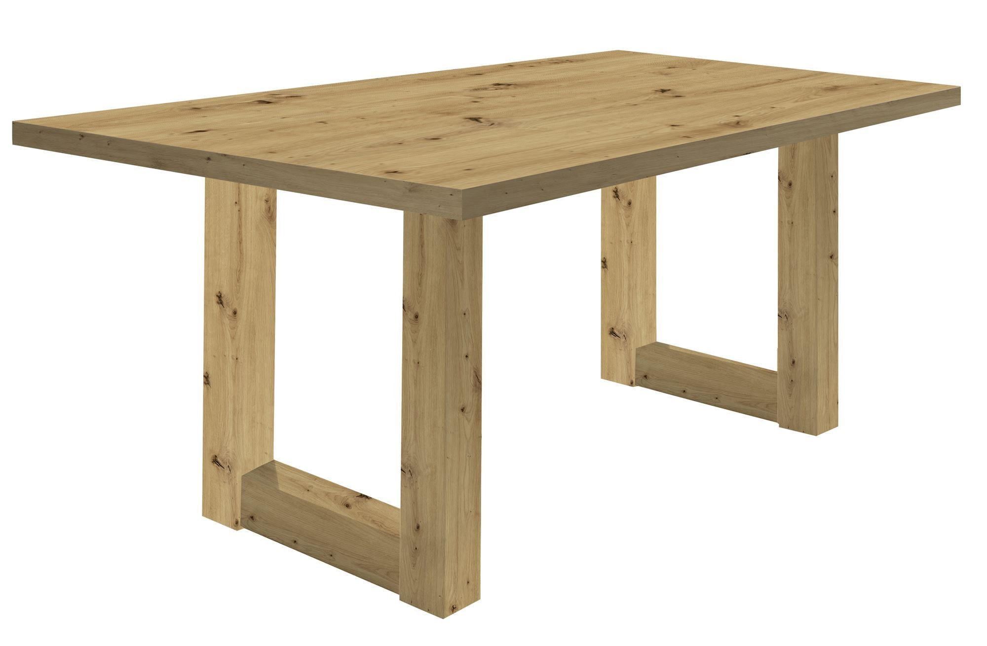 58aufmkessel Esszimmertisch Natur 90x75x180 cm