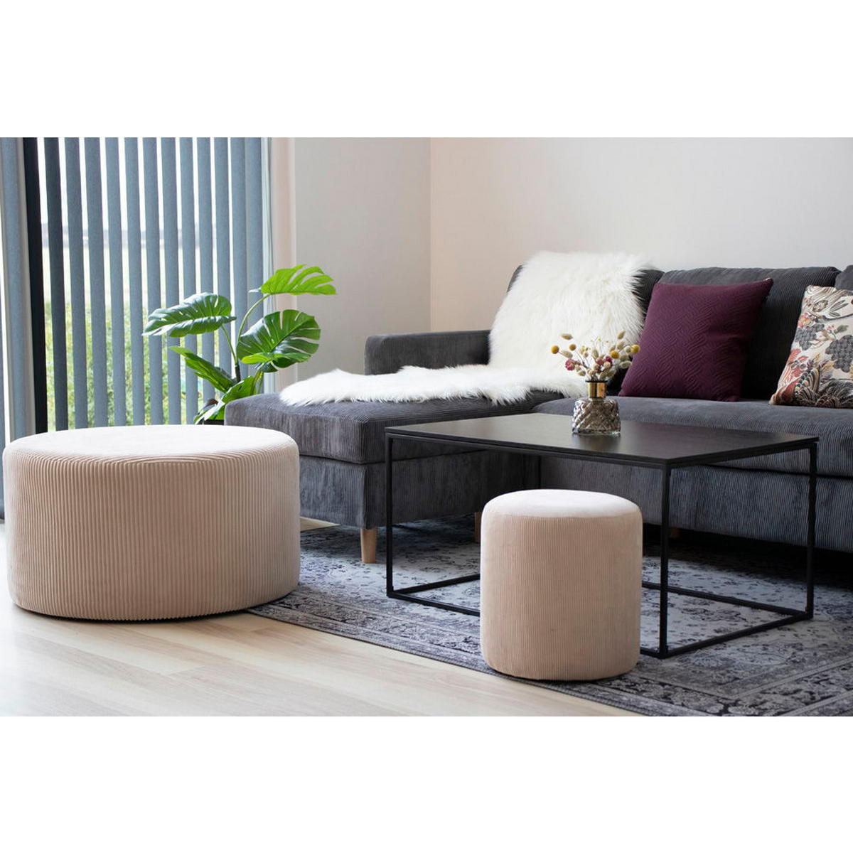 KÜNSTLICHES Lammfell 180 x 60 cm Elfenbein - Weiß, Textil (60/180cm) - tinkaro