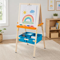 KINDER-STAFFELEI HOLZ Kleiner Künstler Vangogh, Blau, 130cm - Blau, Holz (67/130/63cm) - Teamson Kids