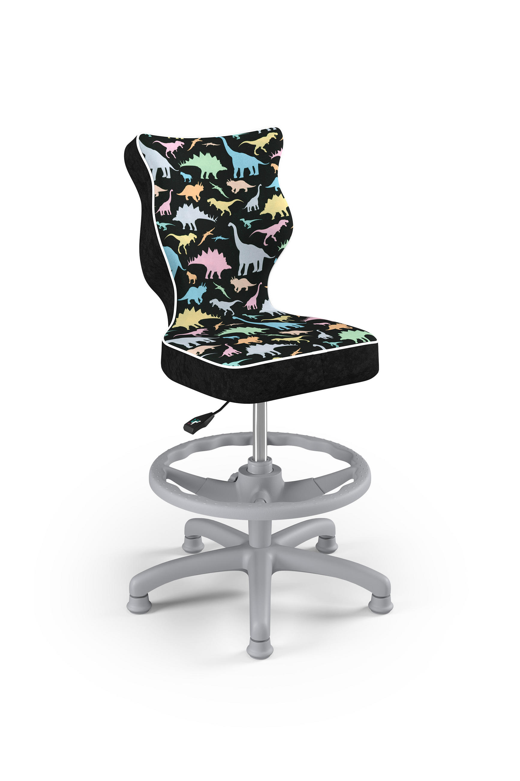 KINDERSTUHL Petit mit Fußstütze - Schwarz, Textil (66/96/66cm) - RAUMHIRSCH FURNITURE