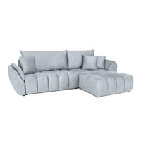 ECKSOFA Collin Mit Schlaffunktion - Hellgrau, Holzwerkstoff/Textil (185/280cm) - Fun Möbel