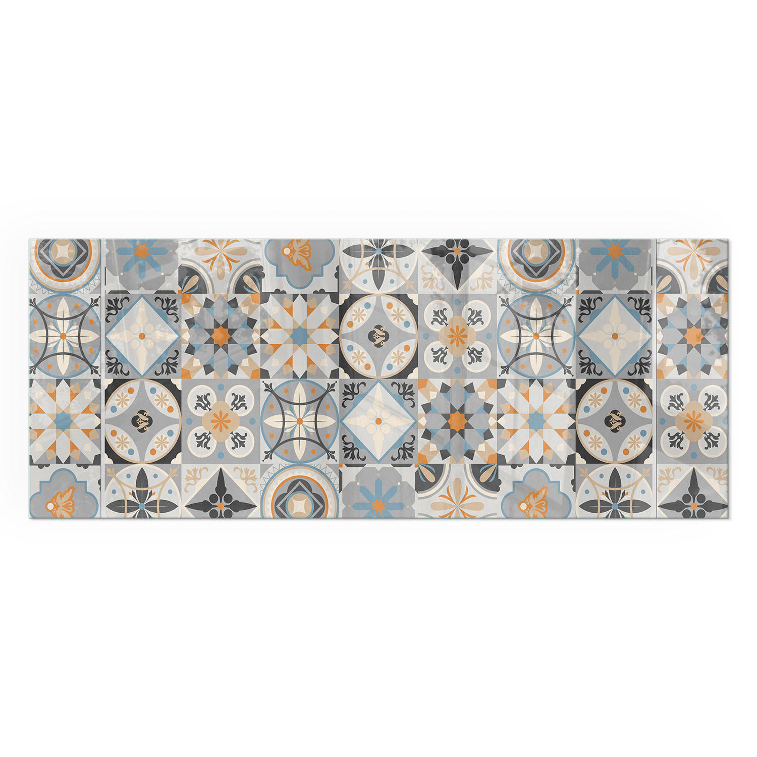 GLASPLATTE für Kamin 125x50 cm - Grau, Glas (125/50/0.4cm) - TULUP