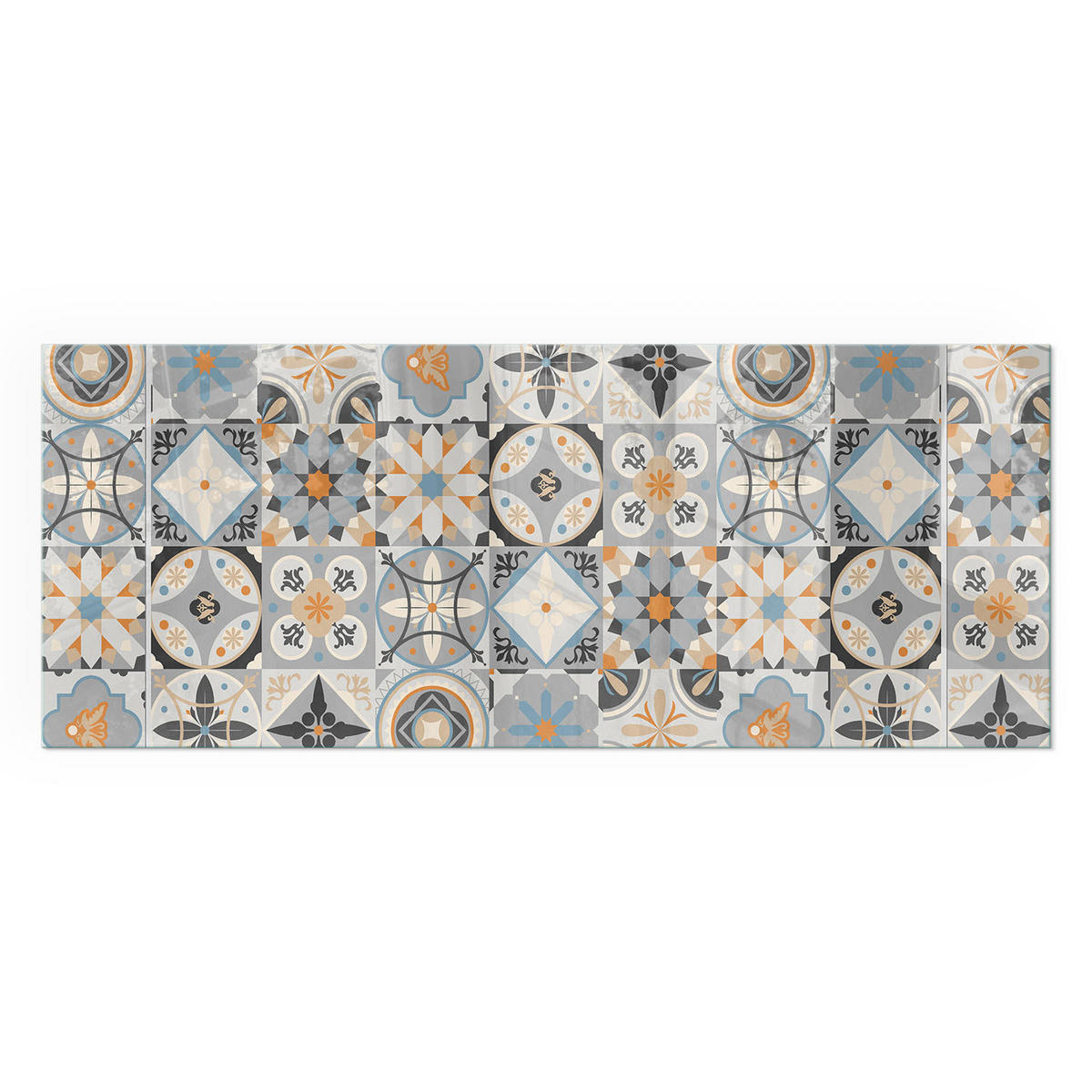 GLASPLATTE für Kamin 125x50 cm - Grau, Glas (125/50/0.4cm) - TULUP