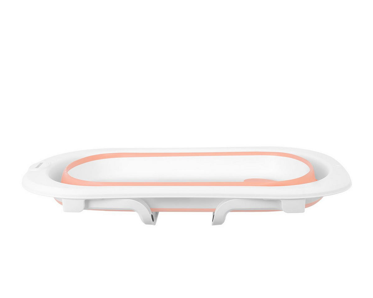 BABYBADEWANNE Fiji rosa rutschfest Wasserablauf leicht zu reinigen - Rosa, Kunststoff (47/80cm) - Kikka boo
