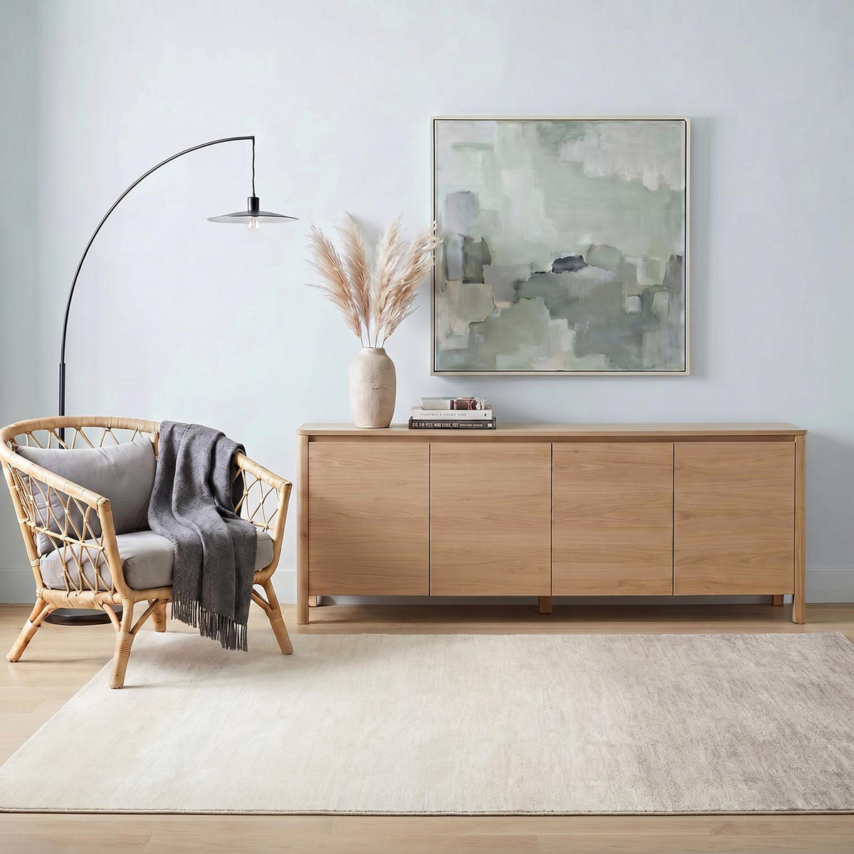 TEPPICH OMBRE - Hellbraun, Textil (160/230cm) - IDIMEX