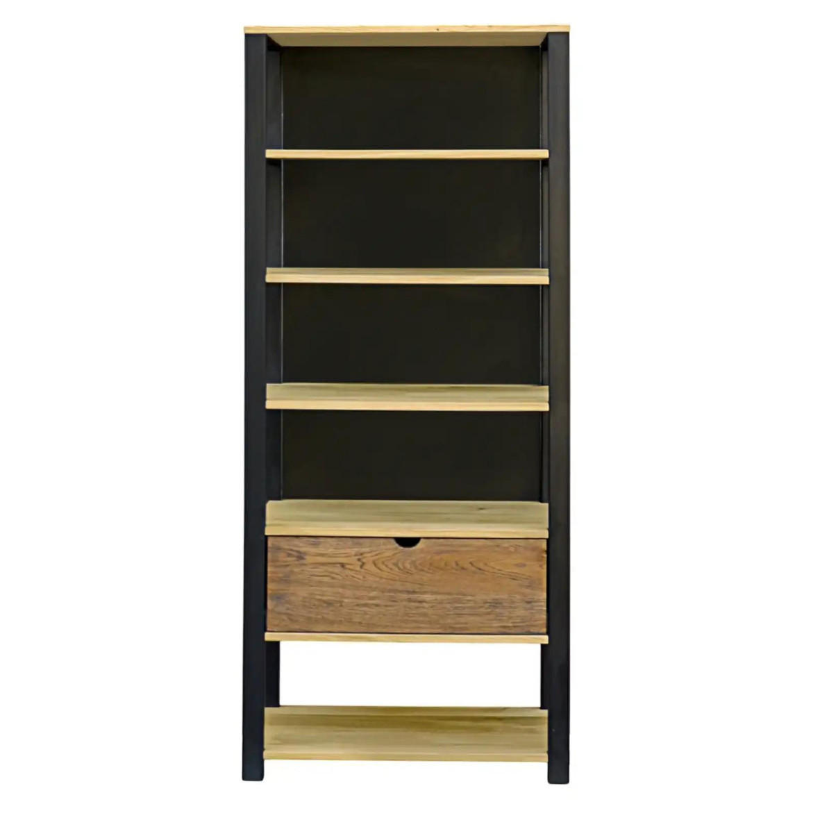 REGAL für Bücher für das Büro oder das Wohnzimmer - Eichefarben, Holz (75/190/40cm) - Rawood Furniture