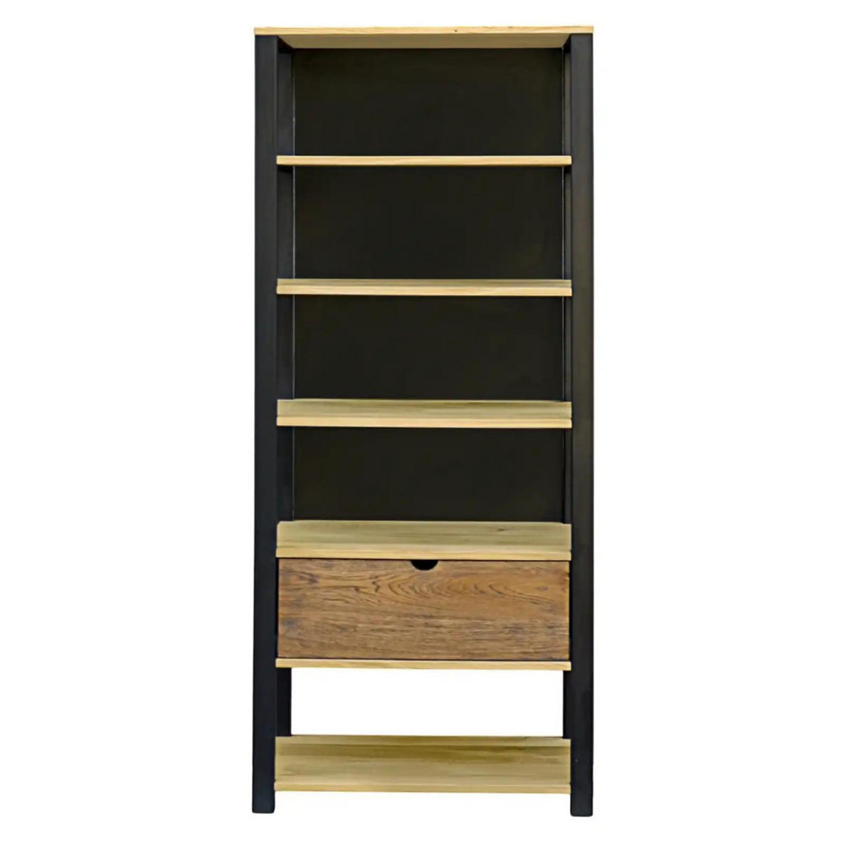 REGAL für Bücher für das Büro oder das Wohnzimmer - Eichefarben, Holz (75/190/40cm) - Rawood Furniture