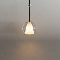 HÄNGELAMPE Belluna 5m Abhängung Klar Ø 14cm - Klar, Glas (14/14/35cm) - s.luce
