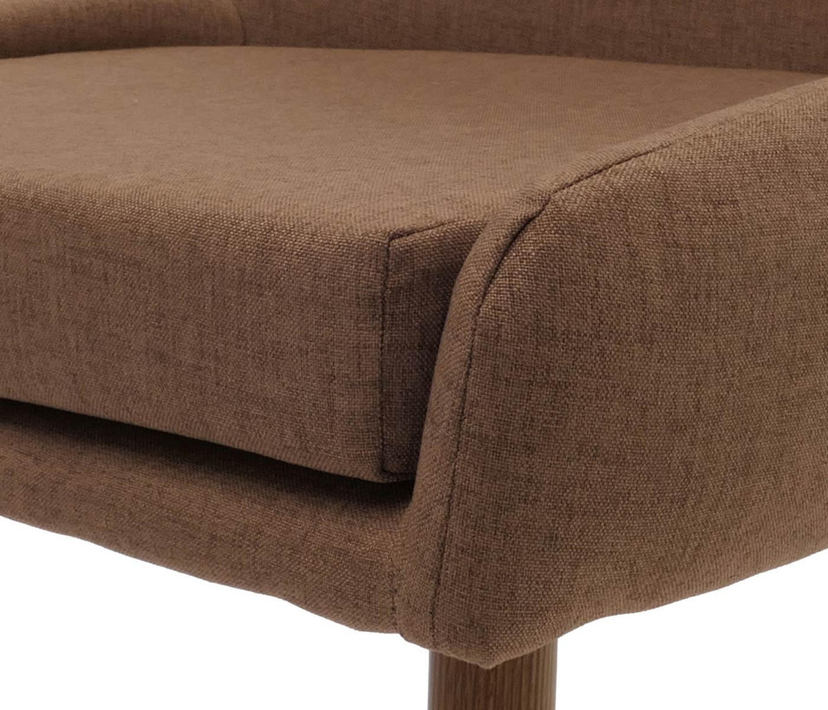 ESSZIMMERSTUHL Braun 6er-Set - Braun, Textil (50/92/60cm) - MCW