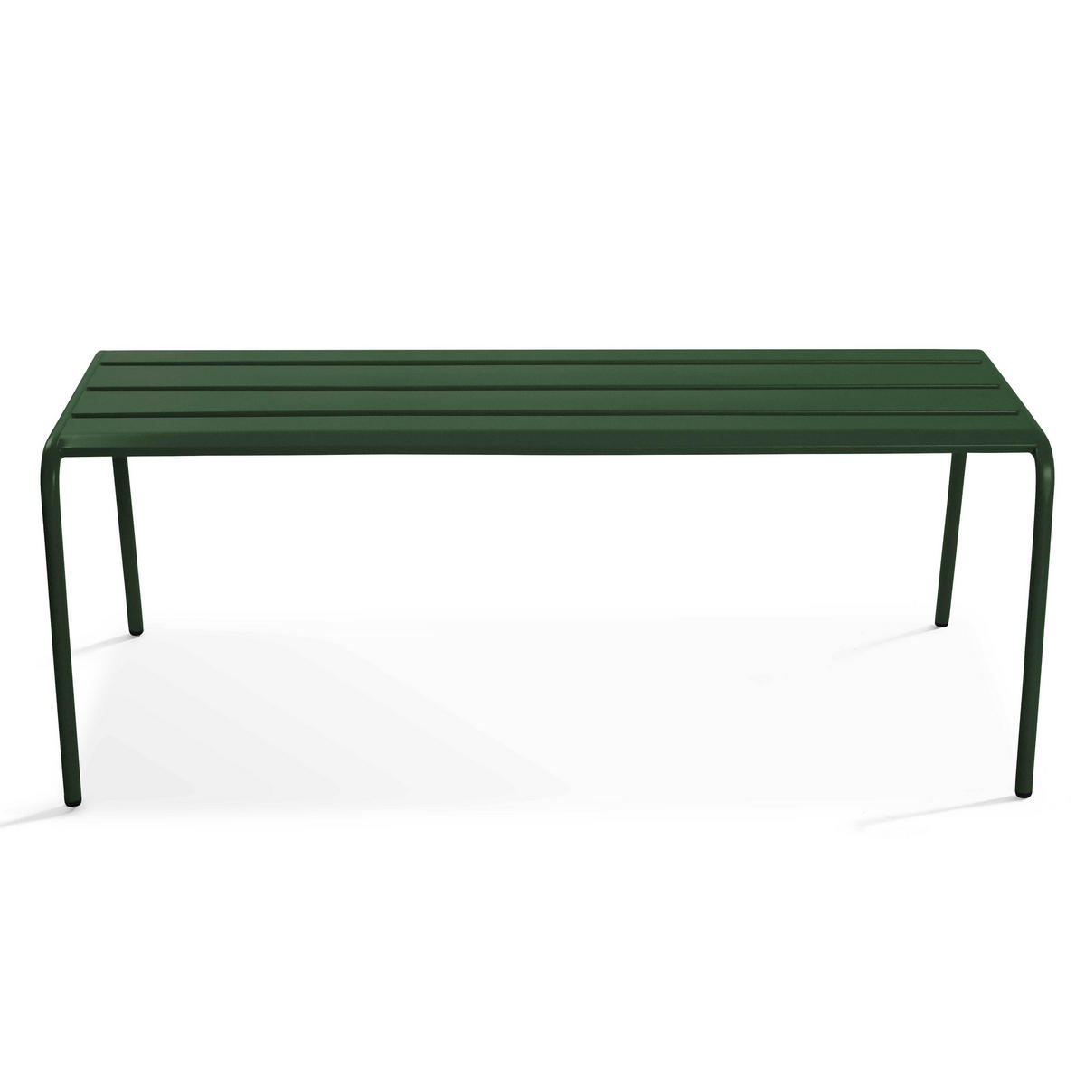 GARTENBANK, Waldgrün - Grün, Metall (52/46/120cm) - Oviala