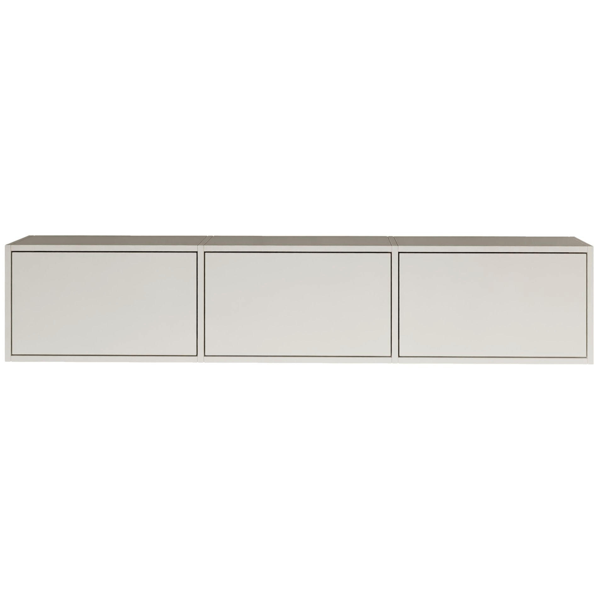 TV-LOWBOARD Framme hängend, 3 Klappen, Weiß, 150/30/30 cm - Weiß, Holzwerkstoff (150.1/30/30cm) - Selsey