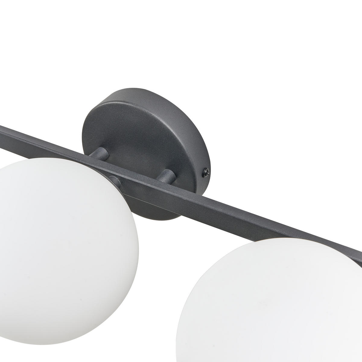 WANDLAMPE Schwarz Gimone - Schwarz/Weiß, Metall (60/13/21cm) - Beliani