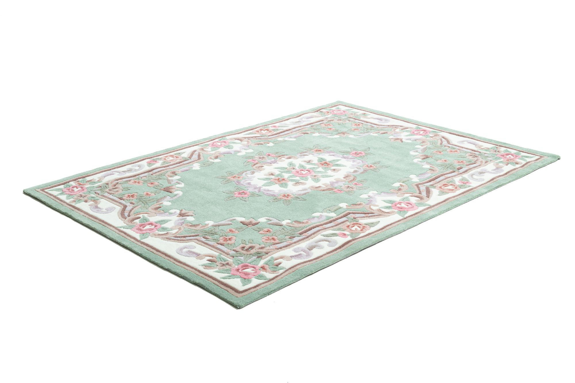 HANDTUFTTEPPICH Ming 240x340 cm - Grün, Textil (240/340cm) - THEKO