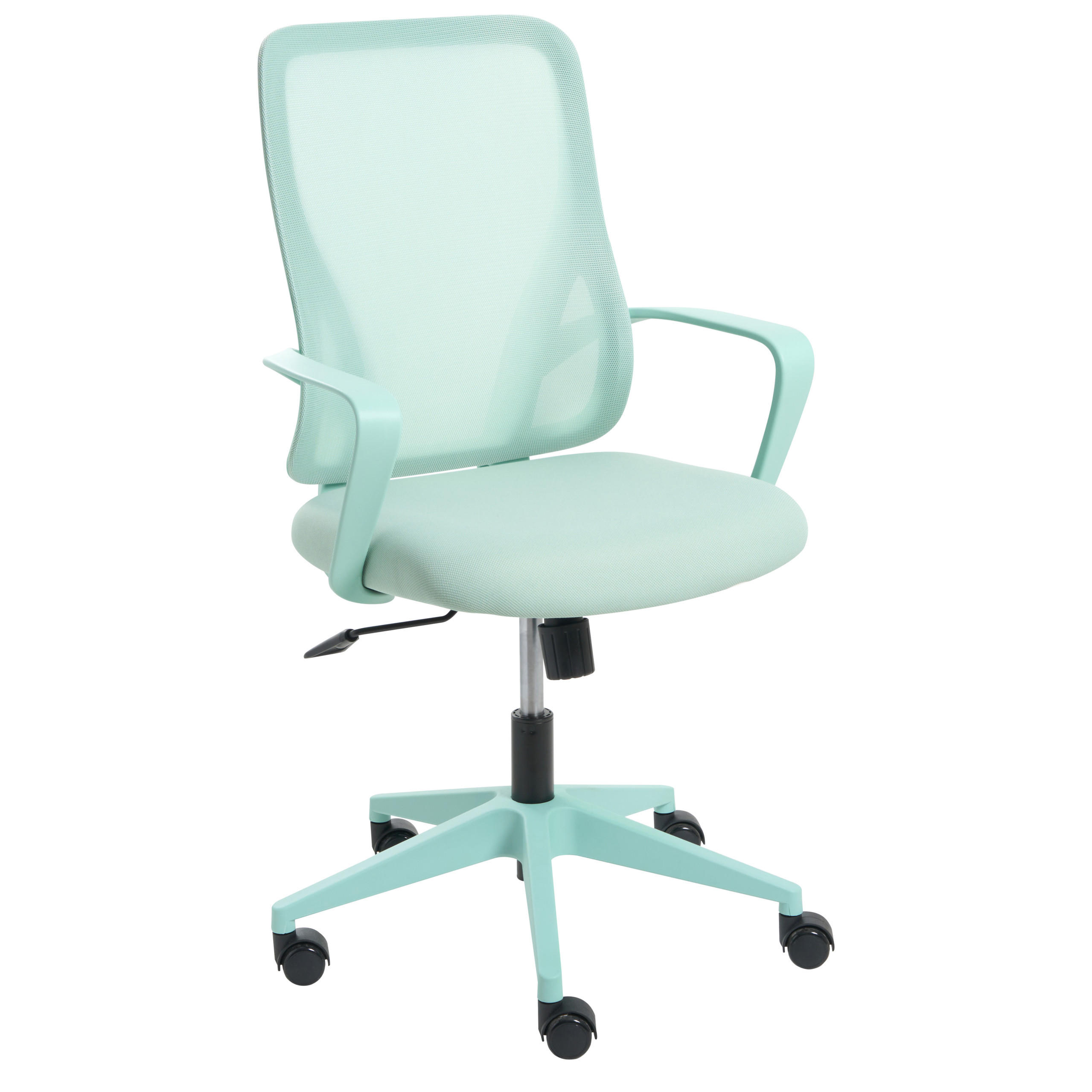 BÜROSTUHL Mintgrün Luma - Mintgrün, Textil (60/98/60cm) - Beliani