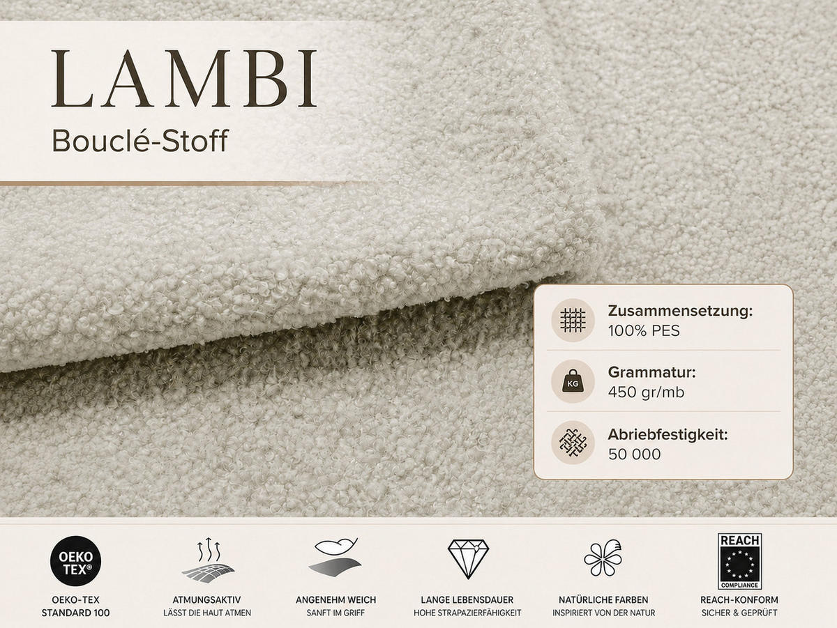 BOXBET NOLARO 160x200 cm Komplett-Set mit Bettkasten, Bonell-Matratze und Topper, Bouclé Weiß - Weiß, Textil (160/200cm) - Luxkor24