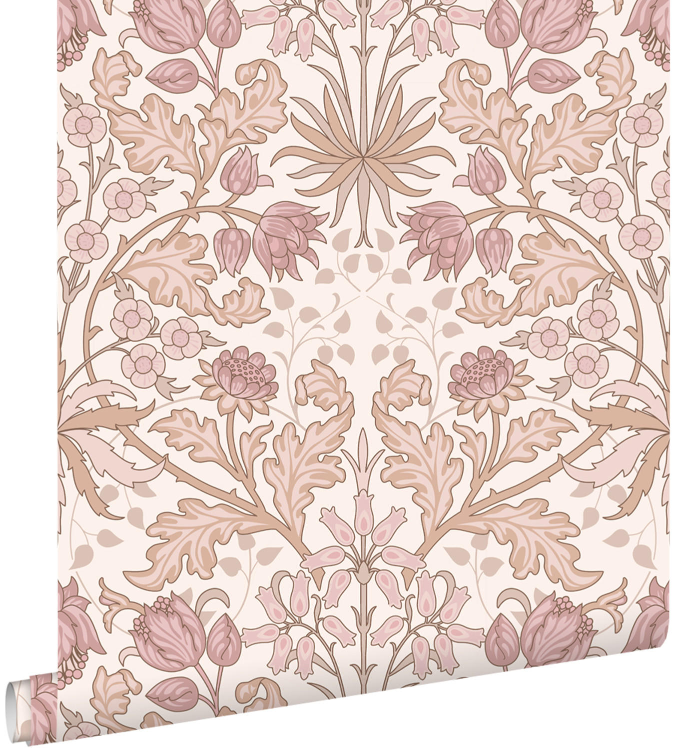 TAPETE Blumenmuster im Jugendstil 50 x 900 cm - Lila, Papier (50/900cm) - ESTAhome