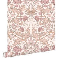 TAPETE Blumenmuster im Jugendstil 50 x 900 cm - Lila, Papier (50/900cm) - ESTAhome