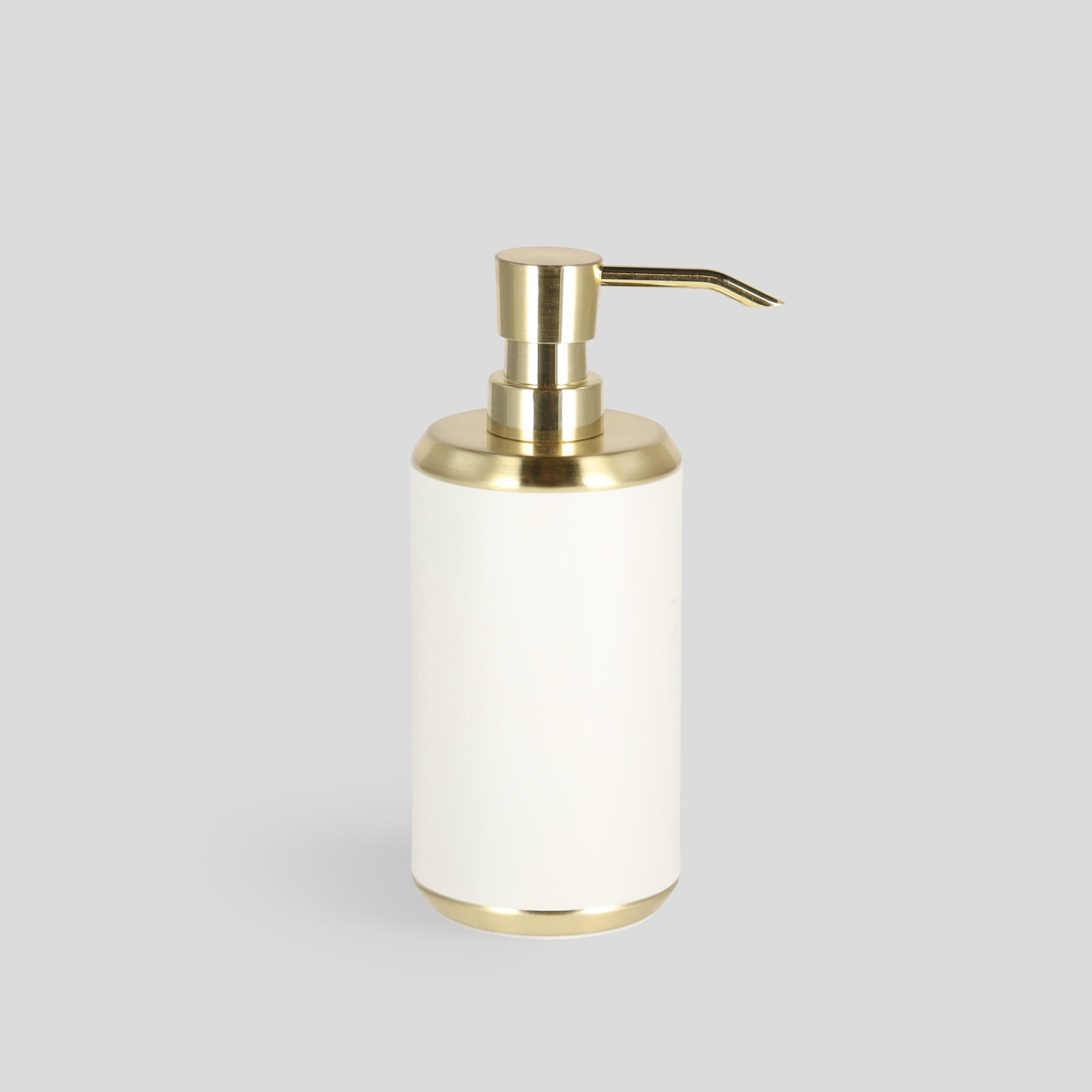 BADSPENDER Lonar - Goldfarben/Weiß, Kunststoff (7.5/18/7.5cm) - home&you