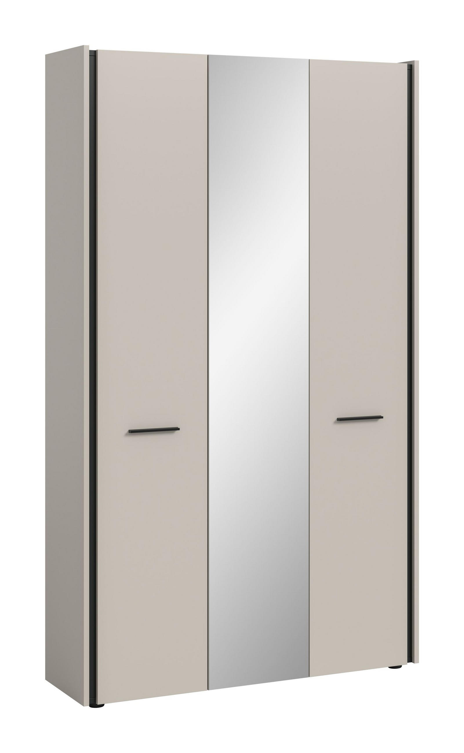 GARDEROBENSCHRANK Emil Kaschmir 107/37/190 cm - Beige, Holzwerkstoff (107/190/37cm) - Xonox