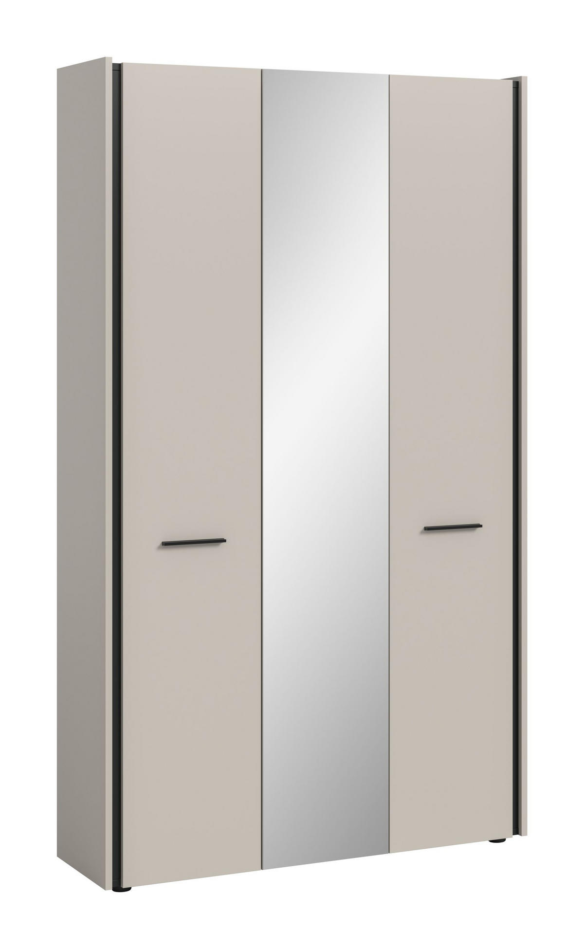 GARDEROBENSCHRANK Emil Kaschmir 107/37/190 cm - Beige, Holzwerkstoff (107/190/37cm) - Xonox