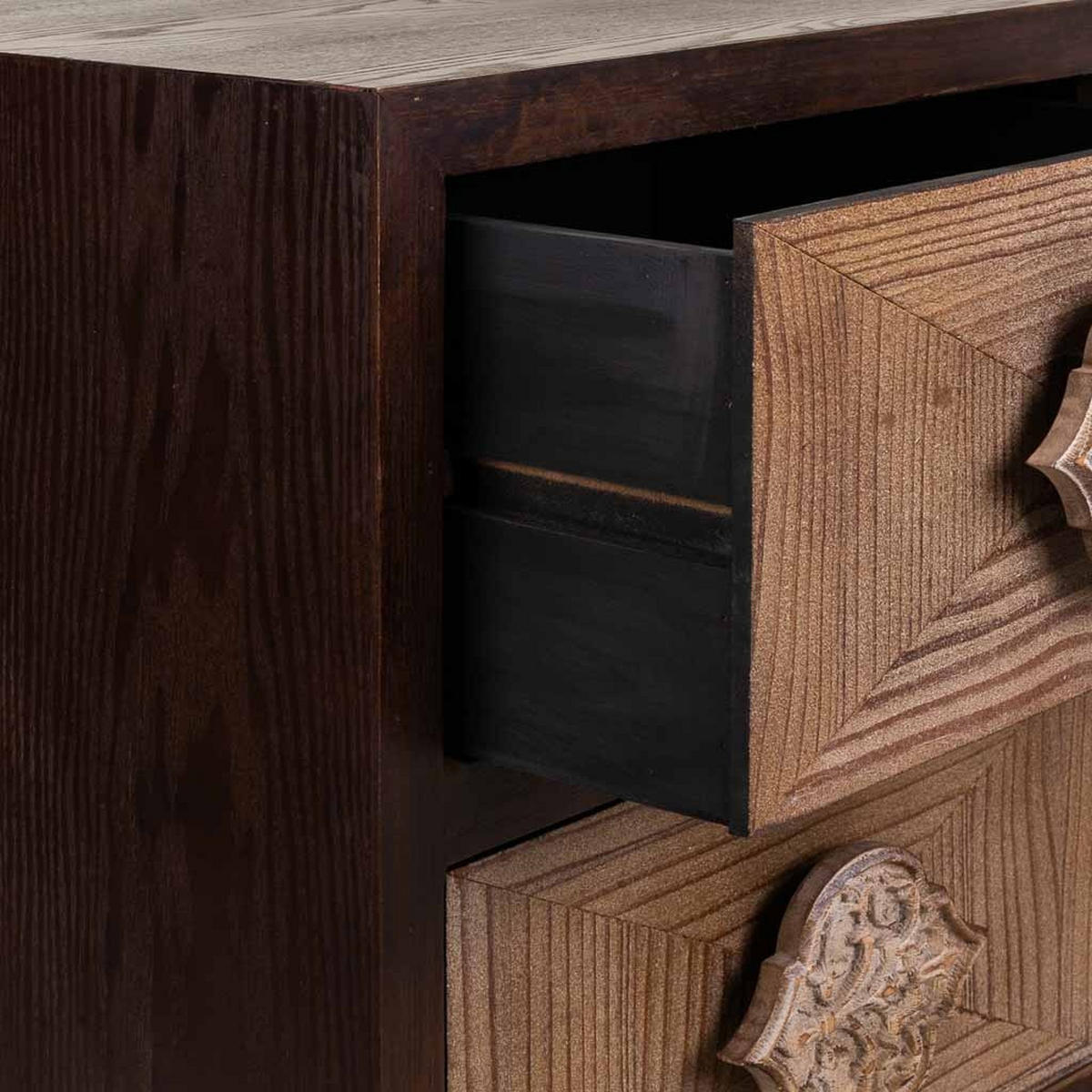 NACHTTISCH aus Holz, braun, 45x40x60cm - Multicolor, Holz (45/40/60cm) - Wanderlust